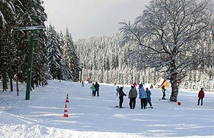 Die Skipiste am Bucsin